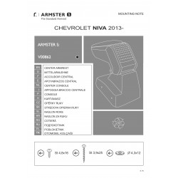 Cotiera Armster Standard CHEVROLET NIVA 2013-Prezent negru