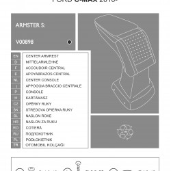 Cotiera Armster Standard FORD C-MAX 2010-2019 negru