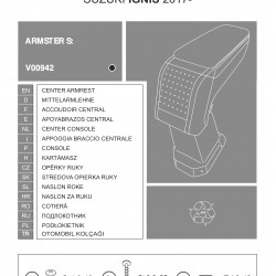 Cotiera Armster Standard SUZUKI IGNIS 2017-Prezent negru