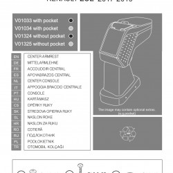 Cotiera Armster 2 RENAULT ZOE 2017-2019 capac piele eco, negru-gri, cu portofel