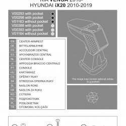 Cotiera Armster S HYUNDAI IX20 2010-2019 capac piele eco, neagra