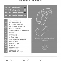 Cotiera Armster 2 HYUNDAI I10 2020-Prezent negru si gri